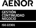 Certificado AENOR Gestión de Continuidad de Negocio ISO 22301